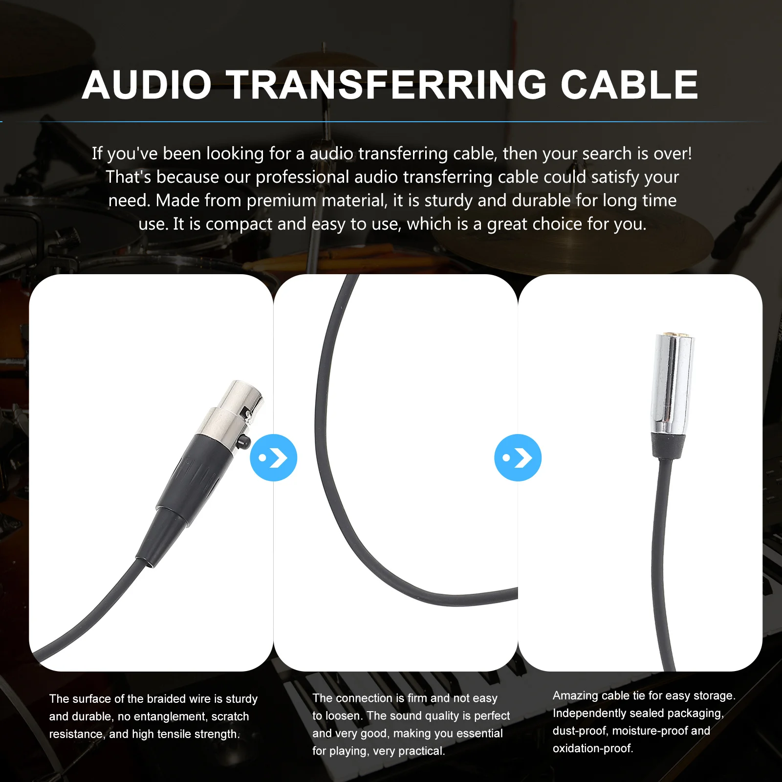 

Xlr Female to Dc3.5mm Female Cable Black Reliable Durable Audio Player Adapter Wire Cord First Class Sound Quality Public