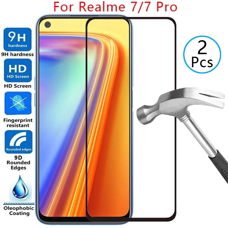 tempered glass case for realme 7 pro cover on realme7 5g 7pro phone coque bag realmi reame relme ralme realmy real me mi realmi7