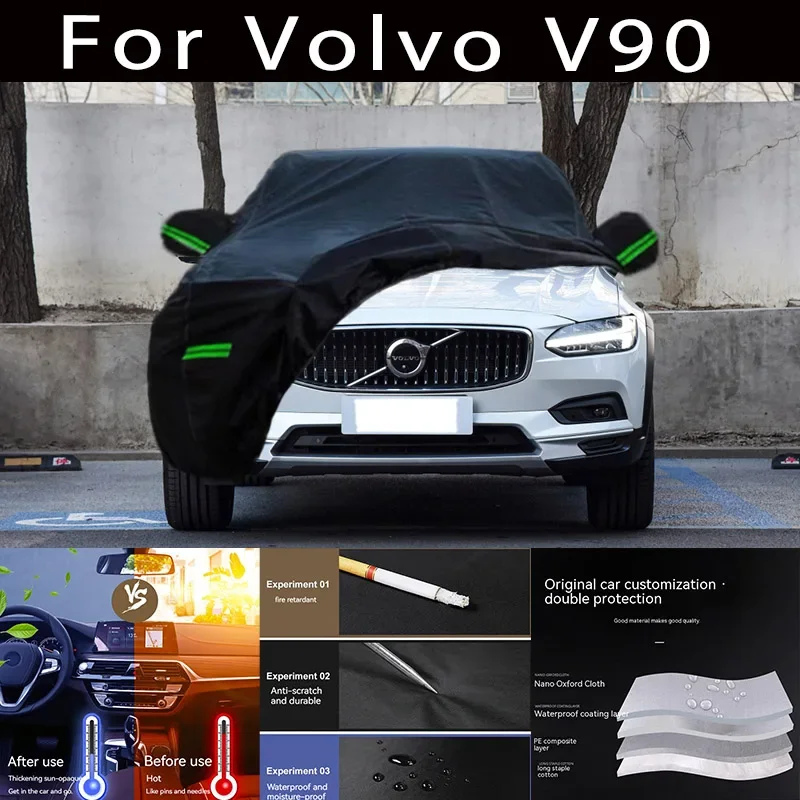 

For Volvo V90 Outdoor Protection Full Car Covers Snow Cover Sunshade Waterproof Dustproof Exterior Car accessories