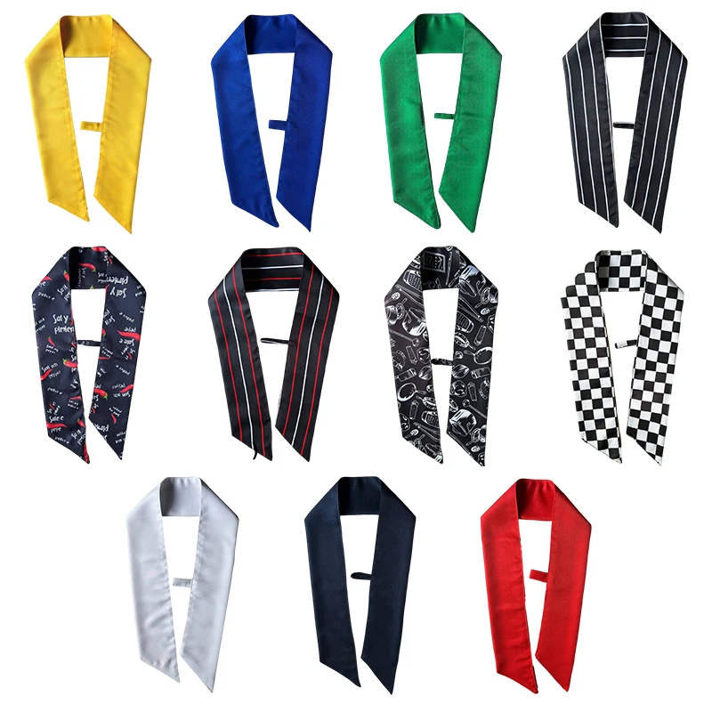 2 pezzi Sciarpa per il sudore del chef Cravatta ad anello per chef Uomo Donna Cravatta per collo da chef Fazzoletto da collo Cucina Ristorante Hotel Cameriere Asciugamano per il sudore