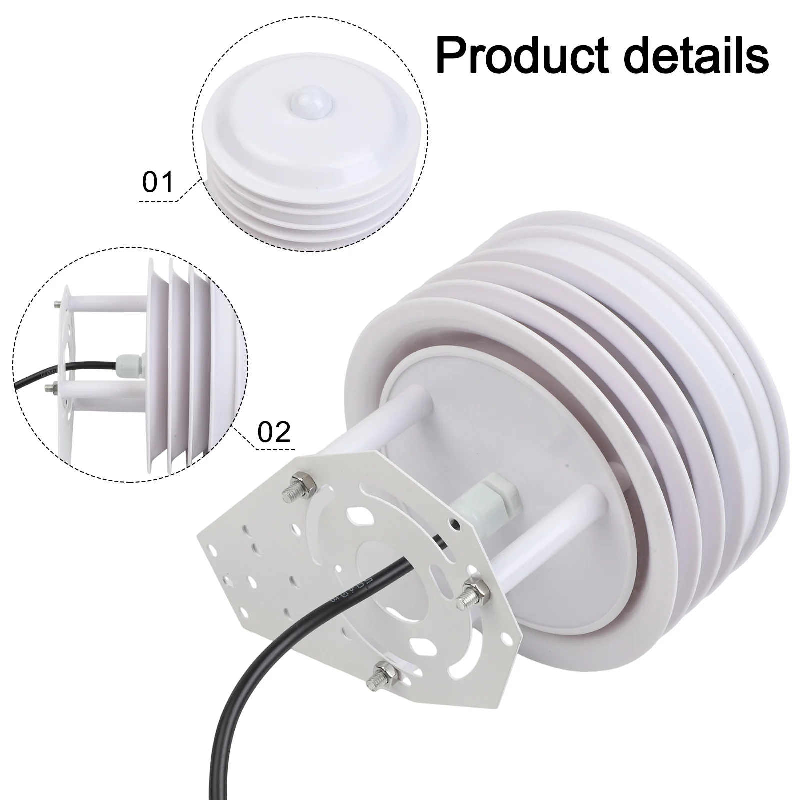Essential ABS Cover for Weather Monitoring Shields Instruments from For Solar Radiation and Environmental Elements