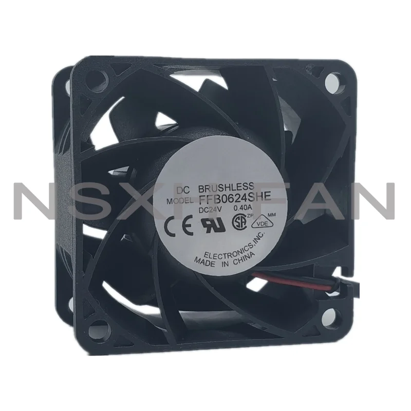 New FFB0624SHE 24V 0.40a 6038 6cm Large Air Volume Inverter Cooling Fan