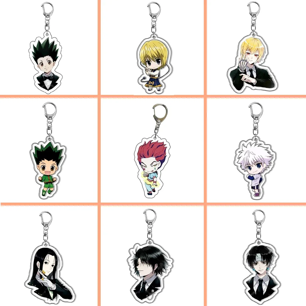 

Hunter GON FREECSS Anime Keychain Killua Zoldyck Kurapika Keyring Hisoka Bag Tag Cos Accessory