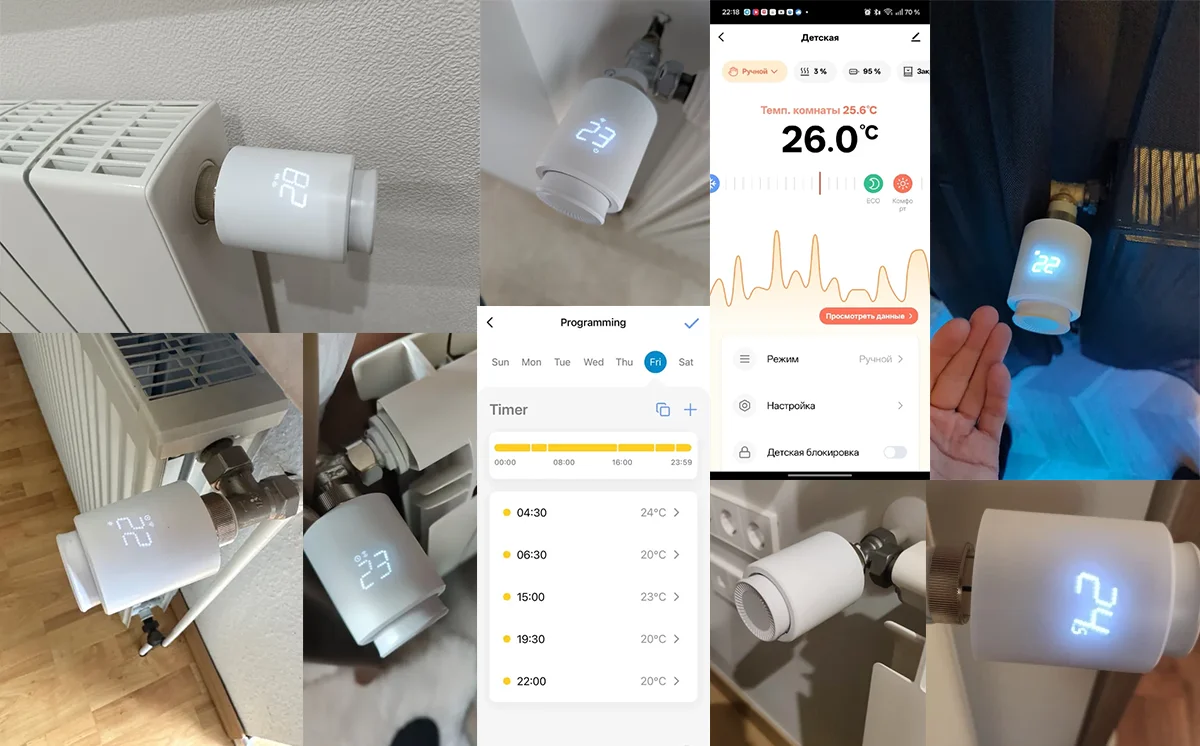Intelligenter Zigbee-Heizkörperthermostat TRV Thermostatischer Stellantrieb Tuya Digitaler Temperaturregler Programmierbarer Heizungsregler Sprachsteuerung Alexa Google Home – Detail 1
