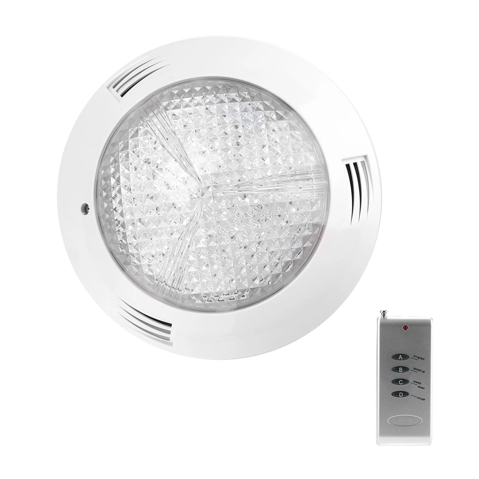 Luce subacquea a LED AC12V 35W 360LED RGB Lampada subacquea multicolore per piscina impermeabile con telecomando
