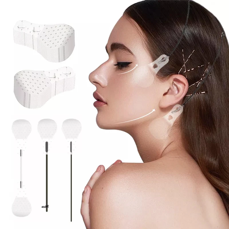 Face Lifting Sticker V-shaped Thin Face Stickers Facial Lifting Belt Sculpting Sticker Face Skin Care Firming Makeup Tape