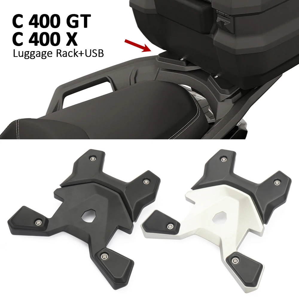 

New Rear Luggage Rack Carrier With USB Port For BMW C400GT C400X 2025 R1300GS GS1300 R 1300 GS 2023 2024 2025 Top Box Bracket