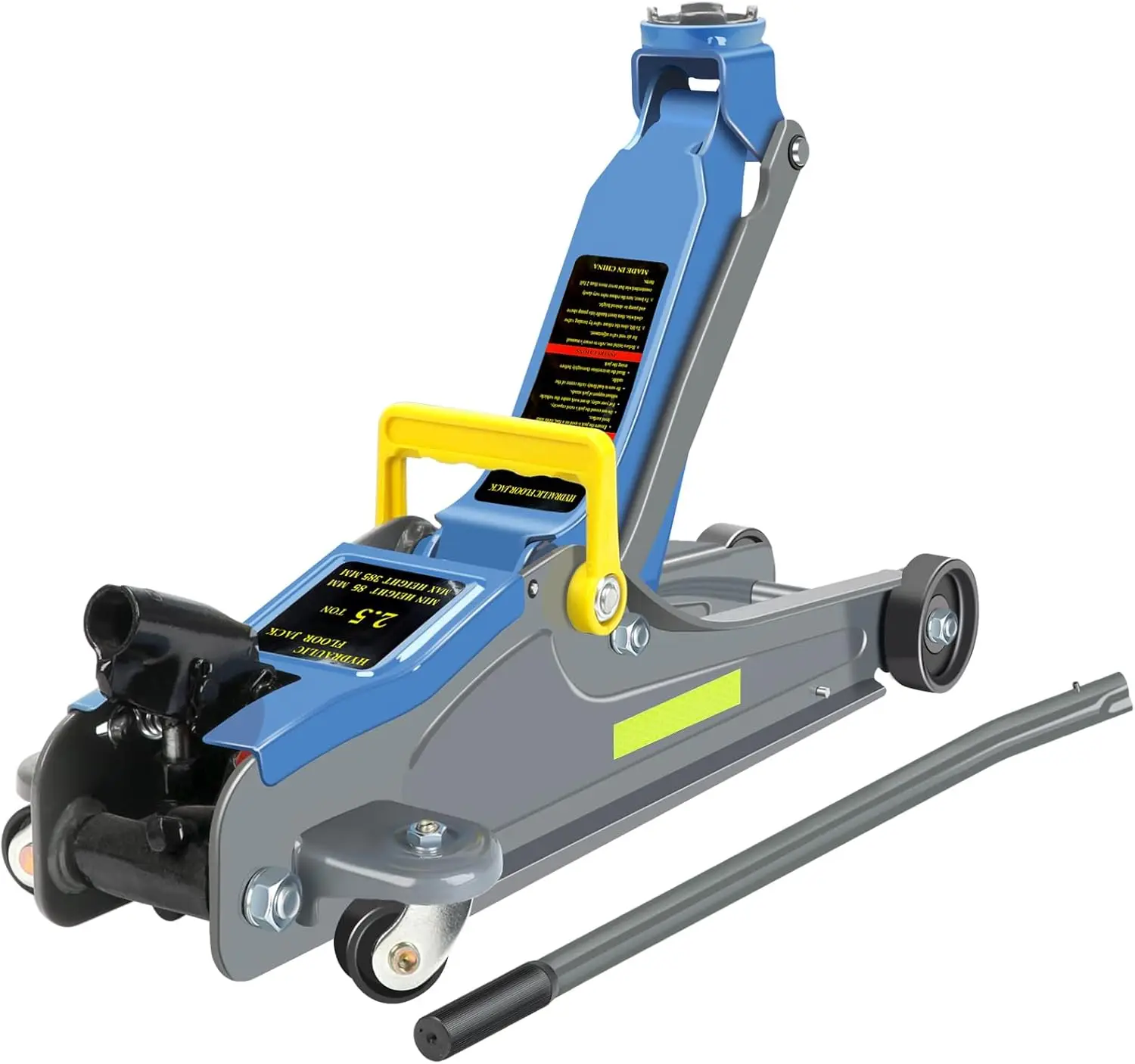 

Floor Jack,2.5 Ton Capacity Hydraulic Floor Jack with Portable Handle and Reflective Tape,Low Profile Jack with Single Piston Qu