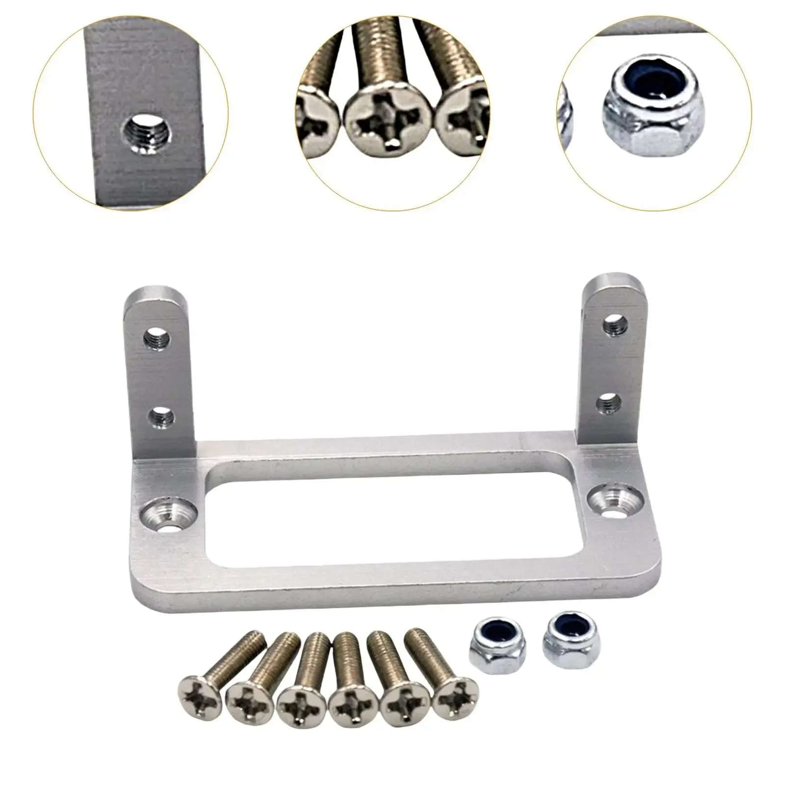 RC Servo-Halterung Aluminiumlegierung Servositz für Futaba S3003 Ruder-Rahmen Servo RC Boot Schiff Auto