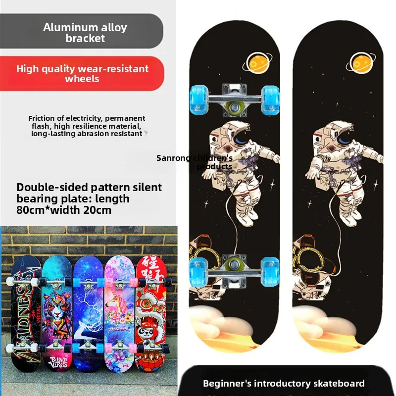 Dek Draagbaar Downhill Beginner All-Terrain Longboard Fiber Carbon Houten Skateboard Kinderen Legering Aluminium Pro Complete Street