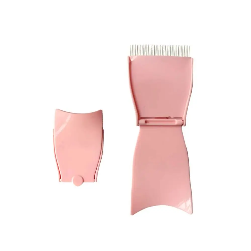 Curly Foldable Eyelash Brush Comb Portable Durable Eyebrow Comb Stainless Steel Waterproof Cosmetic Tools Women