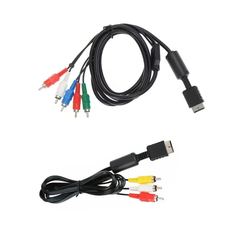 

1.8m Audio Video HDTV Component AV Cable To RCA AV Cable TV Video Cable for PS2/PS3 PS HD Multi Out Composite RCA Cables