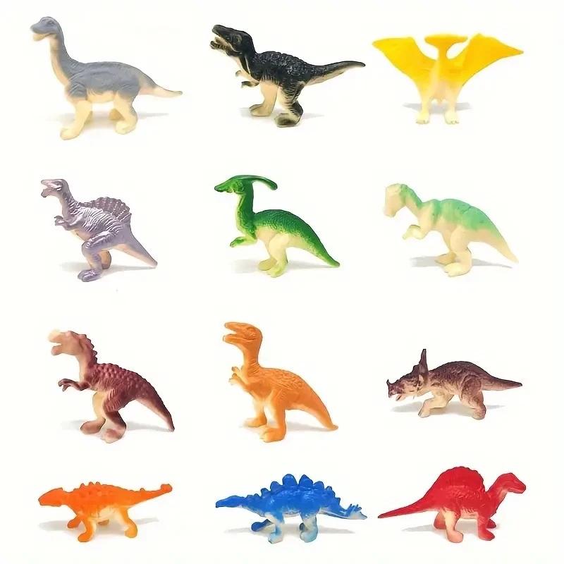 Set di giocattoli di dinosauri da 20 pezzi: figure di dinosauri solidi, alberi e rocce di dinosauri realistici, uova e nidi di dinosauro, regali per