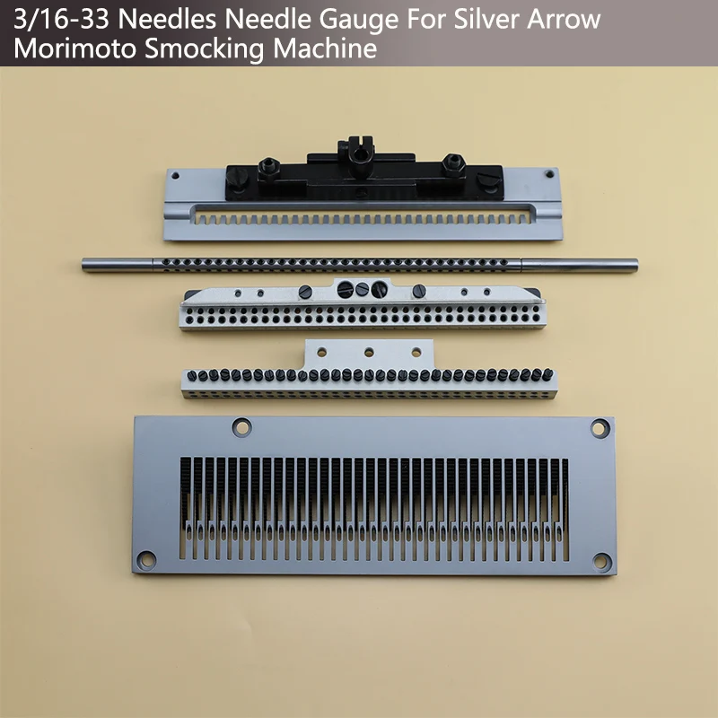 

Precision Smocking Needle Gauge 3/16 4.8mm For Silver Arrow Morimoto 33 Needles Smocking Machine 6pcs Presser Foot Optional