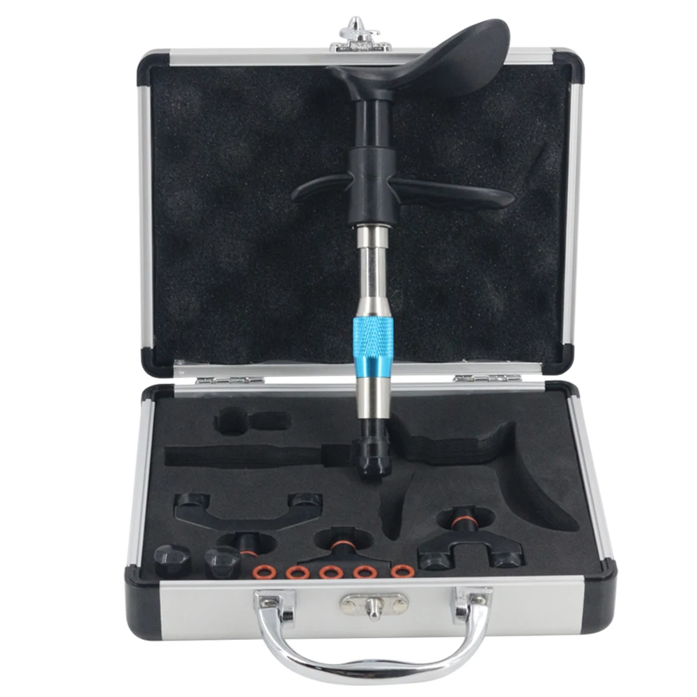 2023 New Chiropractic Adjustment Tool 4 Heads Pistol Vertebra Treatment Limbs Pain Adapt Spine Instrument 6 Level Massager