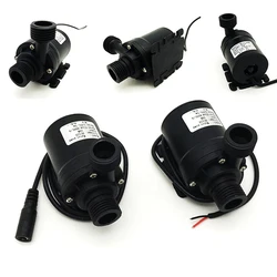DC 12V 24V Silent Portable Brushless Motor Submersible Pump Pump Flow 800L/H Suitable for Cooling System Fountain Water Heater