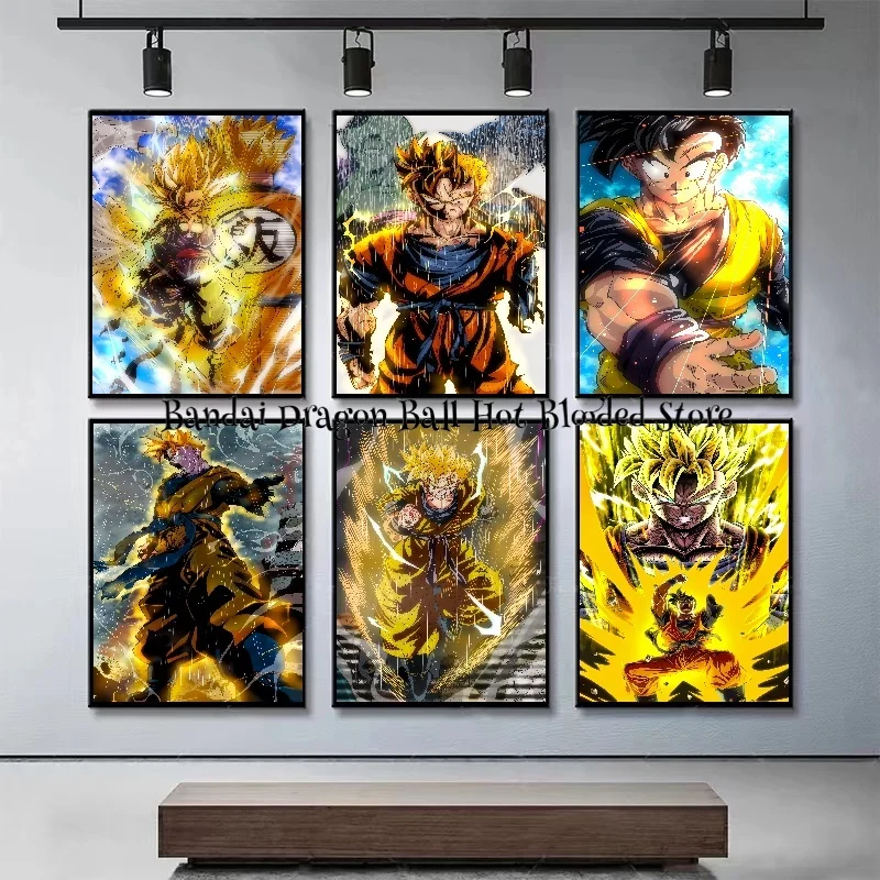 Classic Anime Dragon Ball Z Future Time and Space Super Saiyan Son Gohan Children's Room Poster Wall Gym Art Decoration Painting