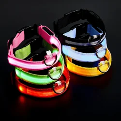 LED light-up dog collar USB rechargeable waterproof light-up collar Anti-lost adjustable dog night light collar