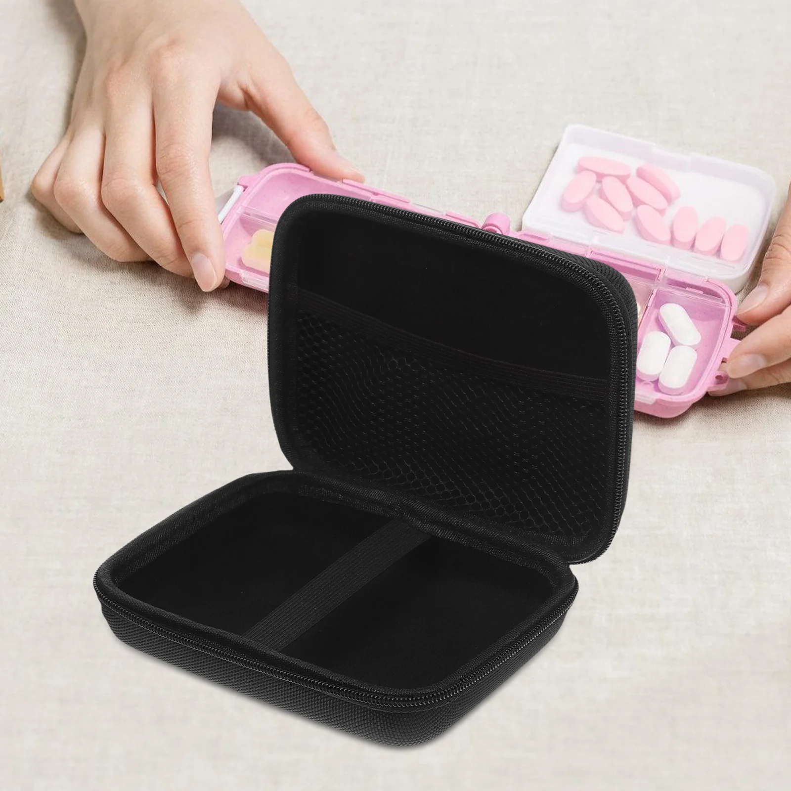 المحمولة مرض السكري الجلوكوز متر المنظم حمل حقيبة واقية للصدمات حقيبة التخزين إمدادات طبية الحقيبة مراقبة السفر #1