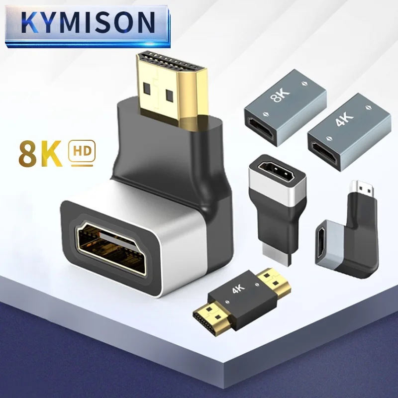 

HDMI-совместимый 270 90 градусов конвертер 8K кабель прямоугольный преобразователь удлинитель для проектора ноутбука