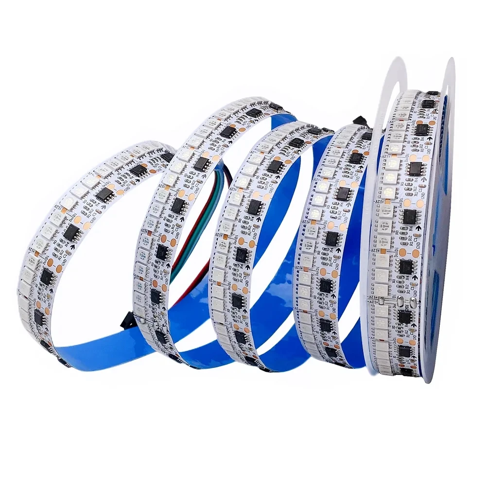 

5M 12V Full Color Changeable LED Strip TM1903 900Led 30w/m 5050 Similar WS2811 Addressable Pixel RGB Running Color Flexible Tape