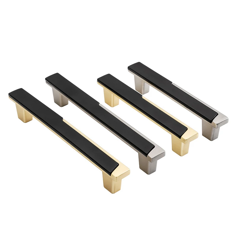 

European Style Cabinet Door Handle Simple Zinc Alloy Solid Wardrobe Drawer Handle and Dressing Table Handle Bathroom Fixtures