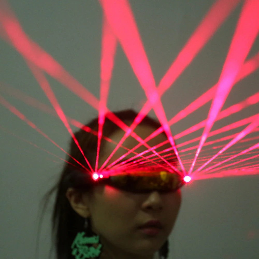 Multi-point Laser Glasses Glowing Lazer LED Nightclub Party Halloween Fluorescent Props Lighting Eyeglasses