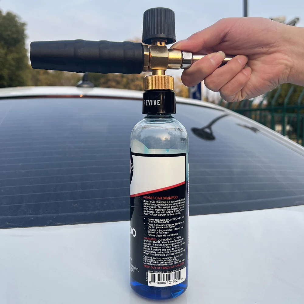 Foam Bottle Connector Car Cleaning Fluid Bottle Adapter High Pressure Foam Spray Gun Outdoor Car Wash Accessories