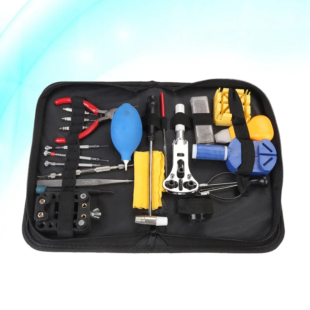 

22Pcs Watch Repair Kit Small Clean Functional for Opening Watch Backs Adjusting Bands Changing Batteries Gaskets