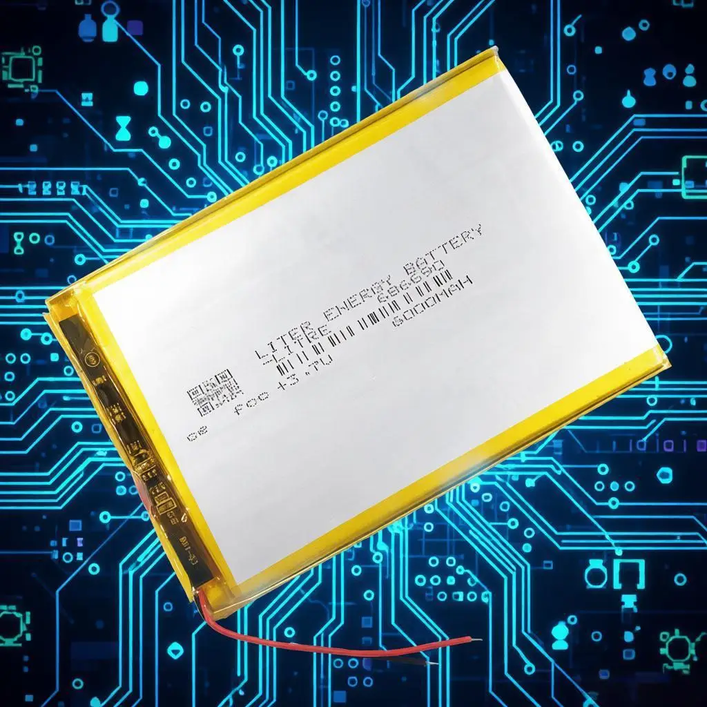 6000mah 3.7V 686690 Li-ion Polymer Battery Rechargeable For Digital Camera