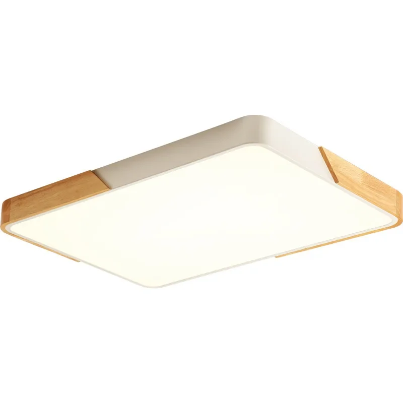 

Full spectrum eye protection living room bedroom light package, simple and modern Nordic log wind balcony ceiling light