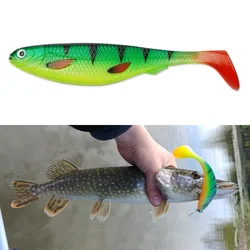 TSUYOKI Perch Shad señuelo de Pesca Swimbait suave 15cm/20cm para lucio Zander Bass Paddle T Tail Pesca falsa Westin Shadteez Lurre