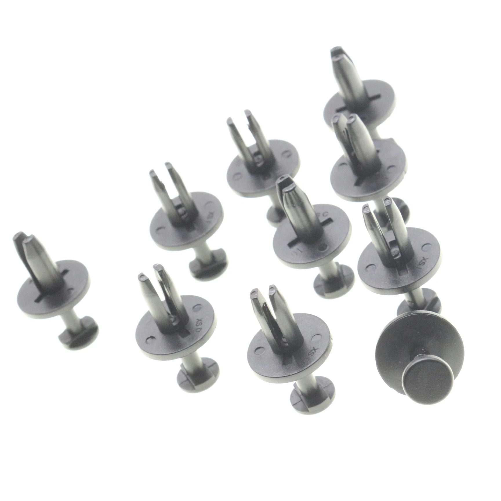 10 Uds. Clips de remache de retenedor tipo empuje para Ford Windstar 1995-1998 para Taurus Topaz Sable 1989-On |   N805231-S Cierre de nailon