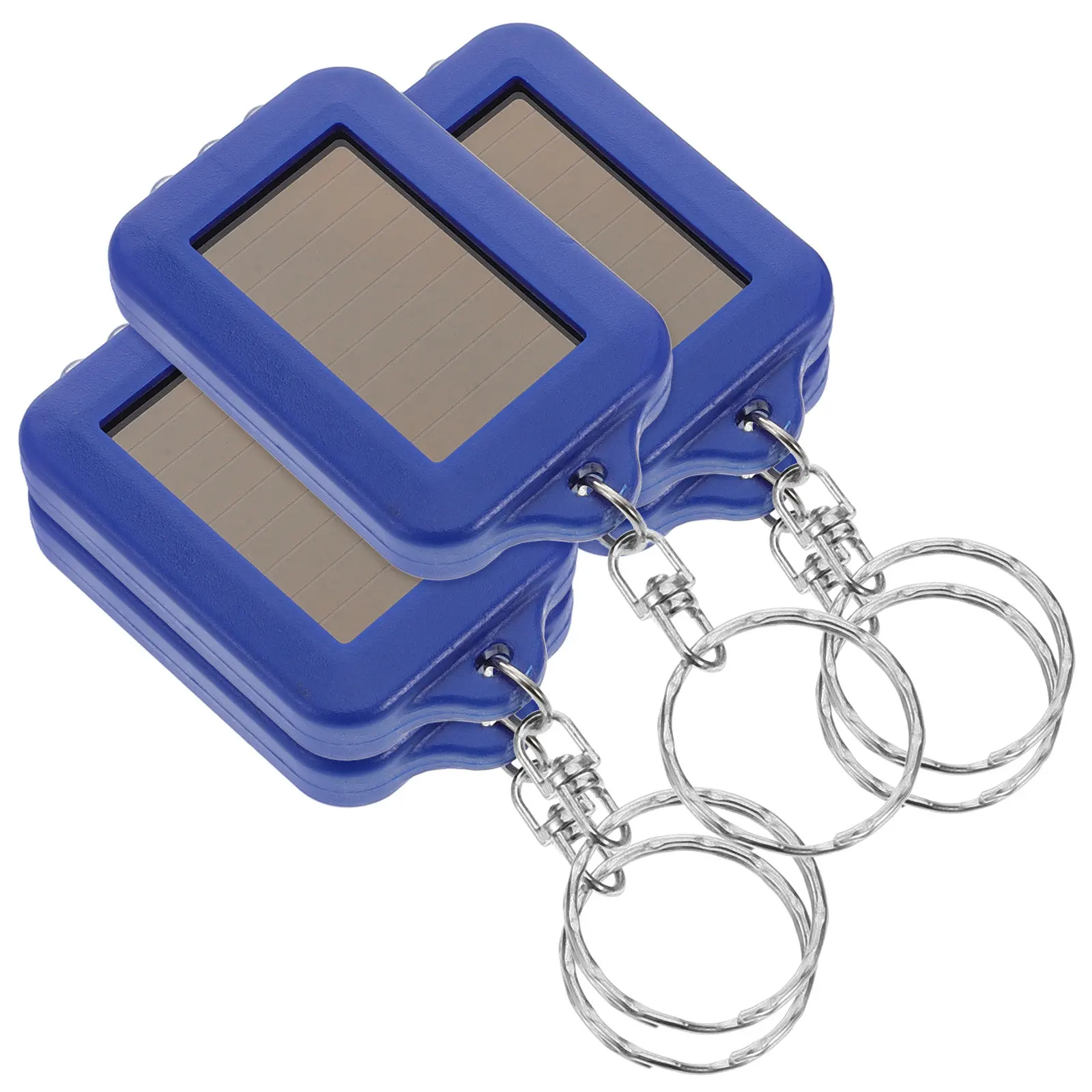 

5 Pcs Key Chain Flashlight Solar Powered Cute Keychain Emergency Supplies Camping Hiking Essentials