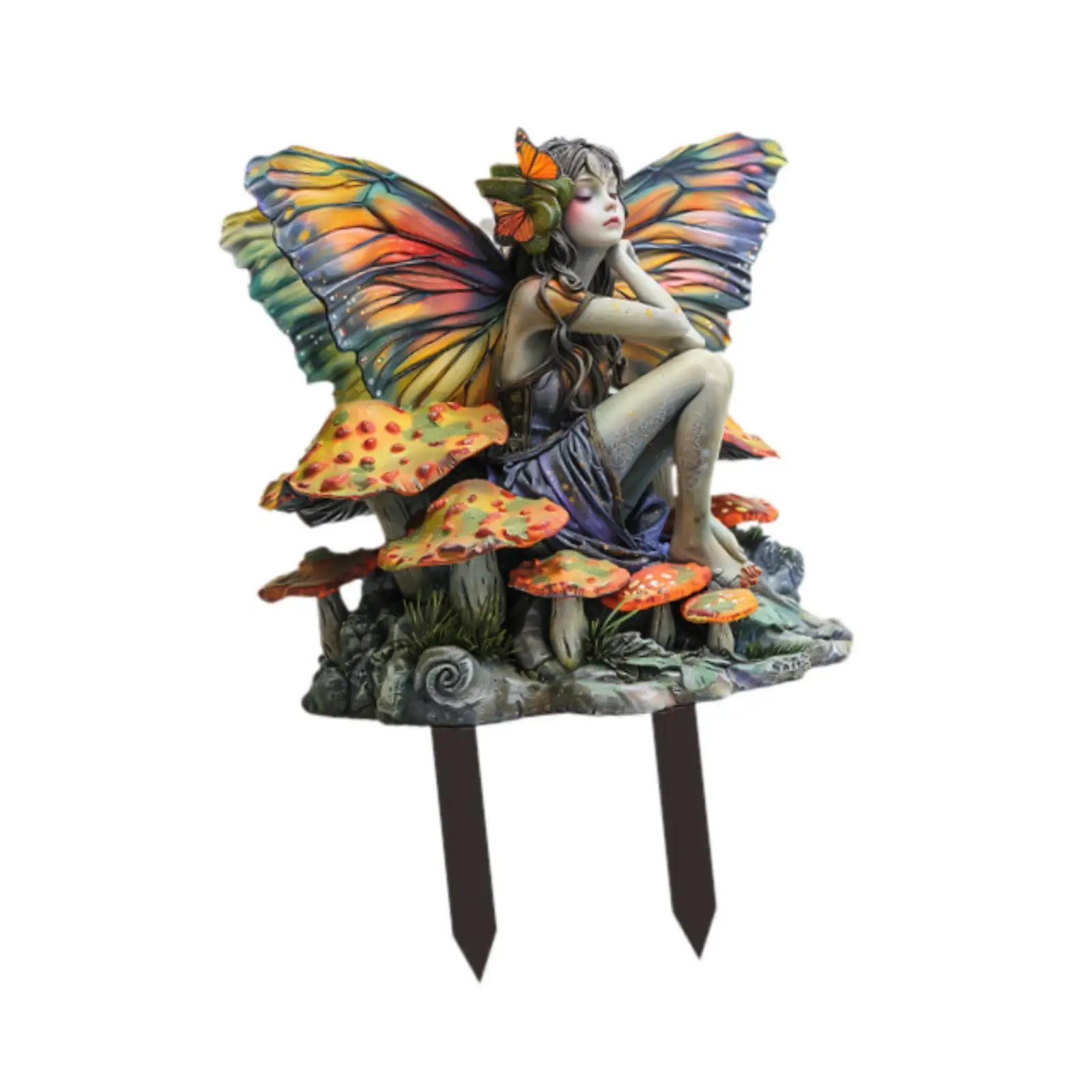 Fairy Lawn Ornament Acrylic Sign Potted Plant Decor for Exterior Garden Decoration Backyard Pathway