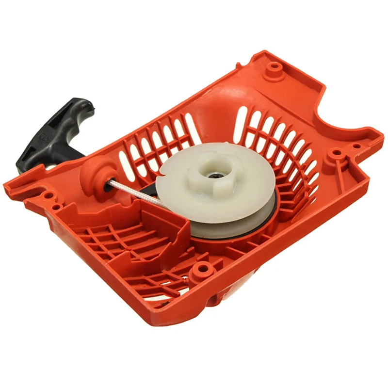 ABKY-Lawn Mower Engine Motor Rewind Pull Recoil Starter For Chinese Chainsaw 45CC 52CC 58CC 4500 5200 Red Raptor Parts