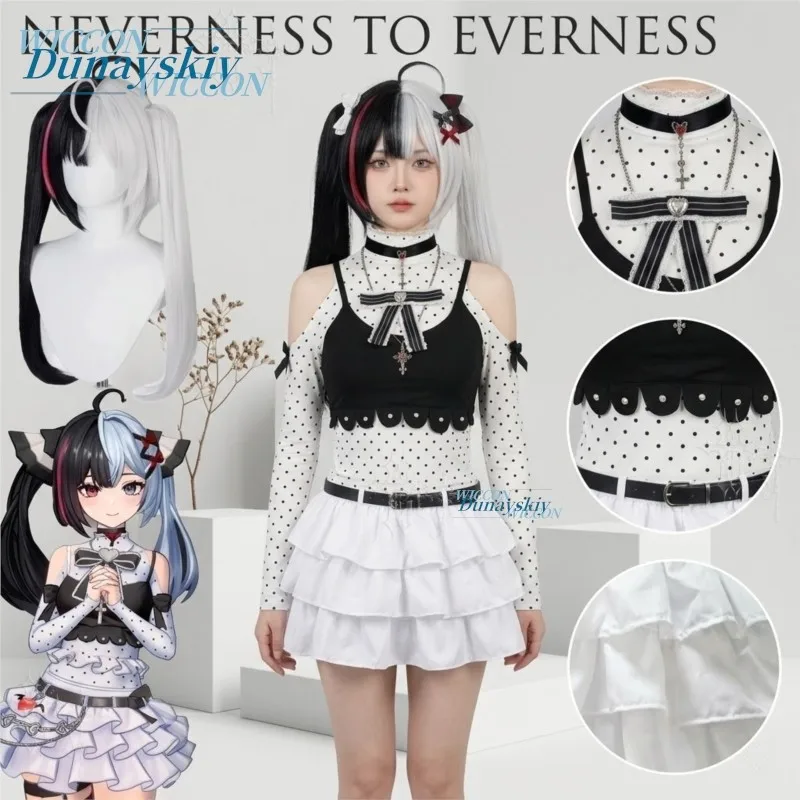 Neverness To Everness Requiem Black And White Game Character Outfit Nursery Rhyme Full Set Cos Costume Lolita Party Jirai Kei view 5