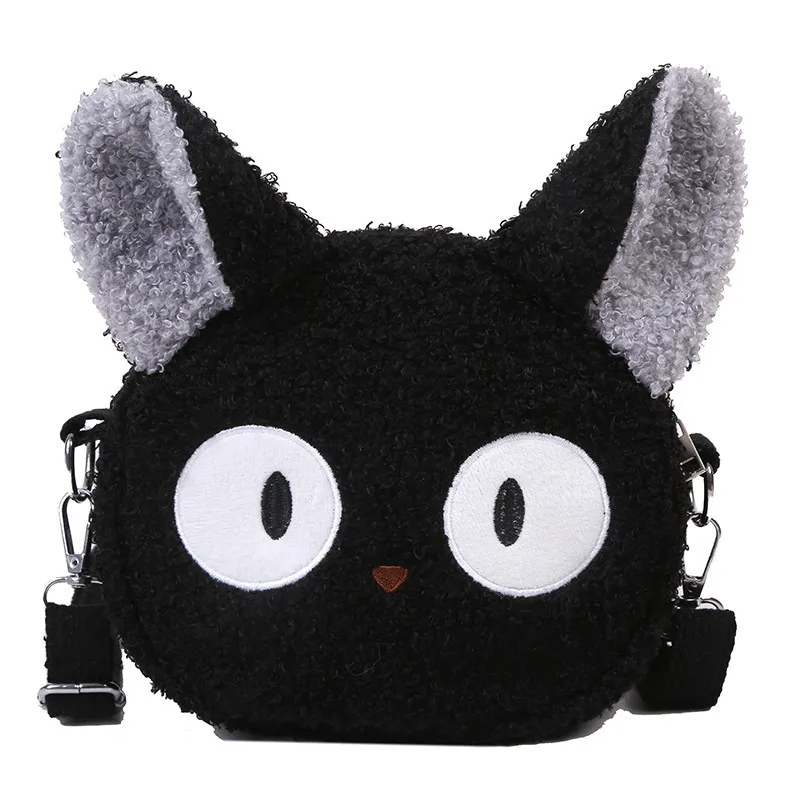 Sac à bandoulière en peluche chat mignon pour femme, sac à main JOHandbag, mini sac messager initié, sac à main à motif animal féminin, poudres de mode, nouveau