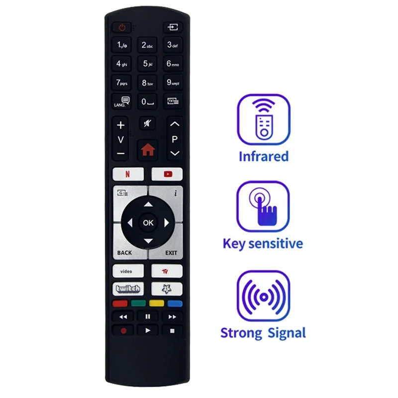 جديد-RC4518P تلفزيون التحكم عن بعد ل TELEFUNKEN VESTEL الذكية LCD LED XF32K550 XH32K550D XH39K550 XU55K700