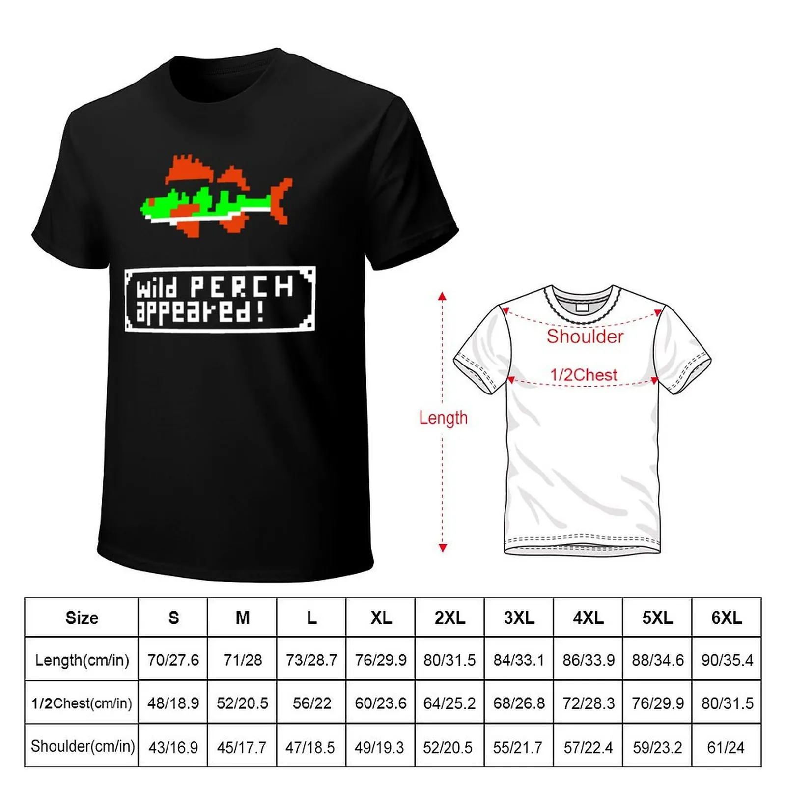 Fishing in Style - Pixel Fish Perch Fish Retro Gaming Fishing Perch Bass T-Shirt t shirts designer T-Shirt