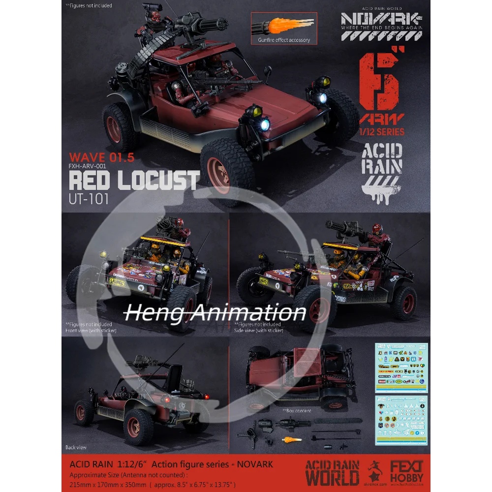 

Внедорожник Acid Rain War FAV-A141 Vindica D2L/FAV-A142 FAV-H23 FXH-ARV-001 Red Locust 005 Valerius 006, истребитель-эскадронник