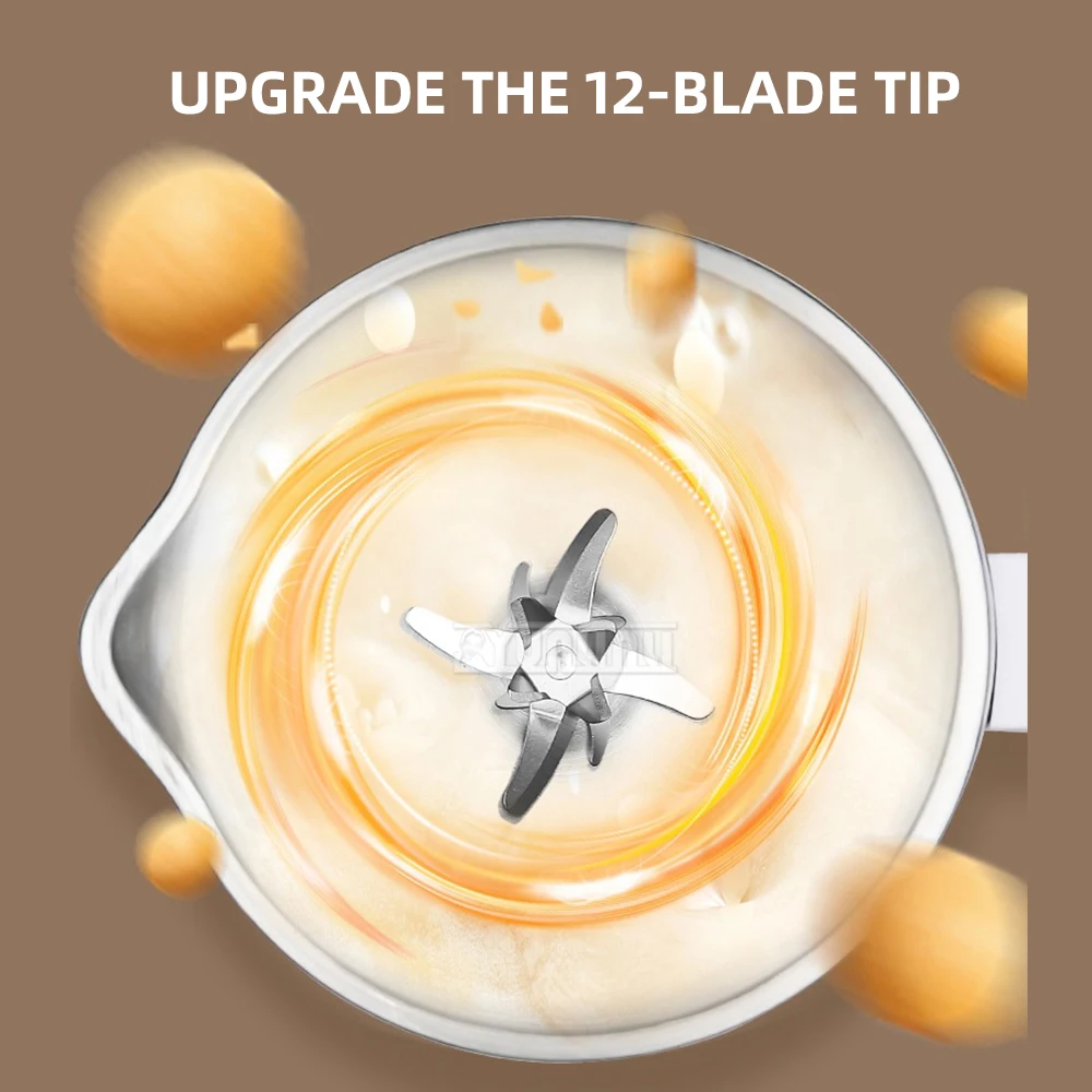 

Машина для приготовления соевого молока 1.5 л, без пузырьков, с автоматической очисткой, высокоскоростной блендер, миксер из нержавеющей стали, Leche De Soja Máquina