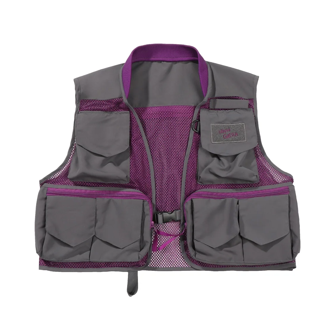 

Универсальный короткий карманный портативный дышащий сетчатый жилет в американском стиле унисекс для активного отдыха на свежем воздухе