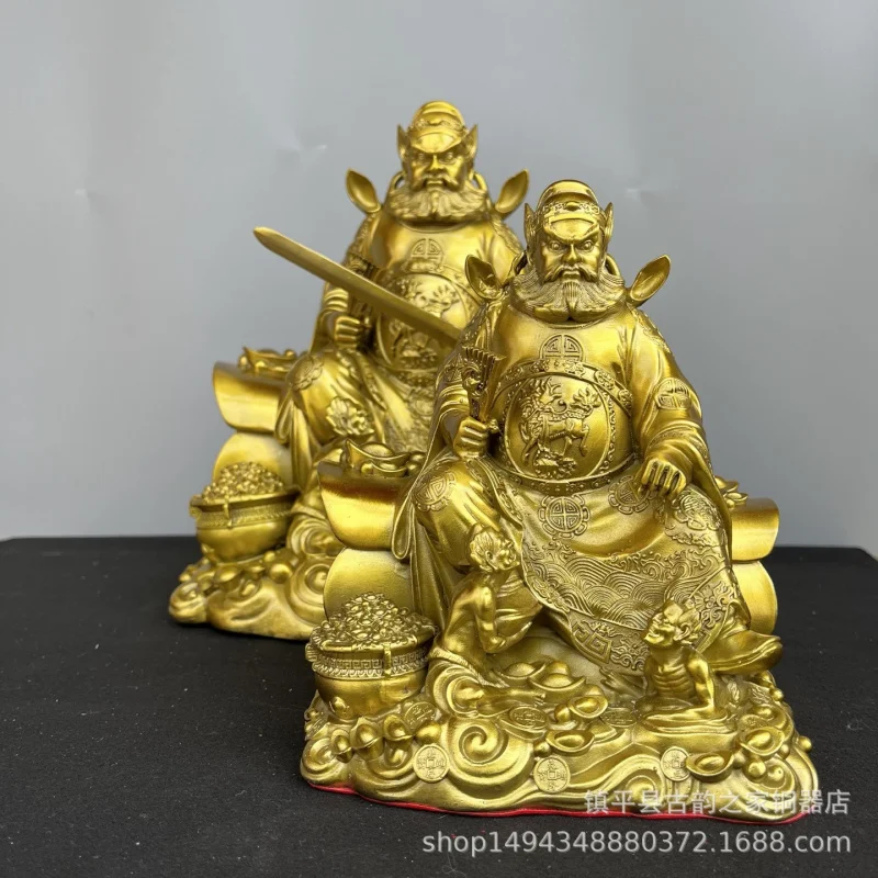 Pure Brass New Style Sitting Official Wealth Home Copper Ornament