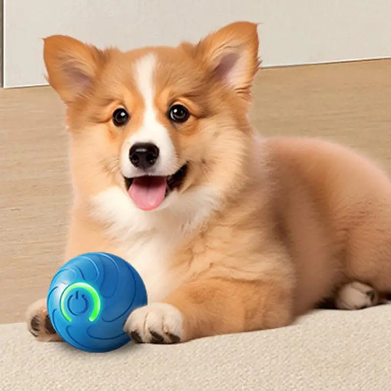 Dog Toys Automatic Ball Puppy Touch Activated Smart Rotating Ball Pet Supplies Electronic Dog Toy Ball For Playing Grasping