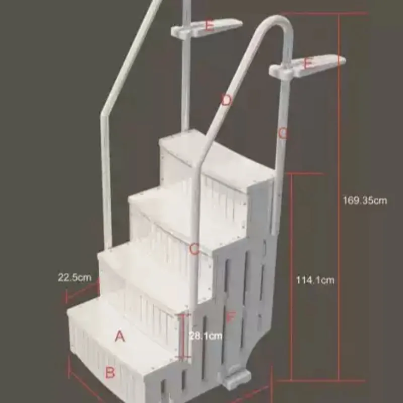 1pcs Plastic Pool Ladders for Upgrading Summer Swims in-Ground Pool Swimming Pool Ladder