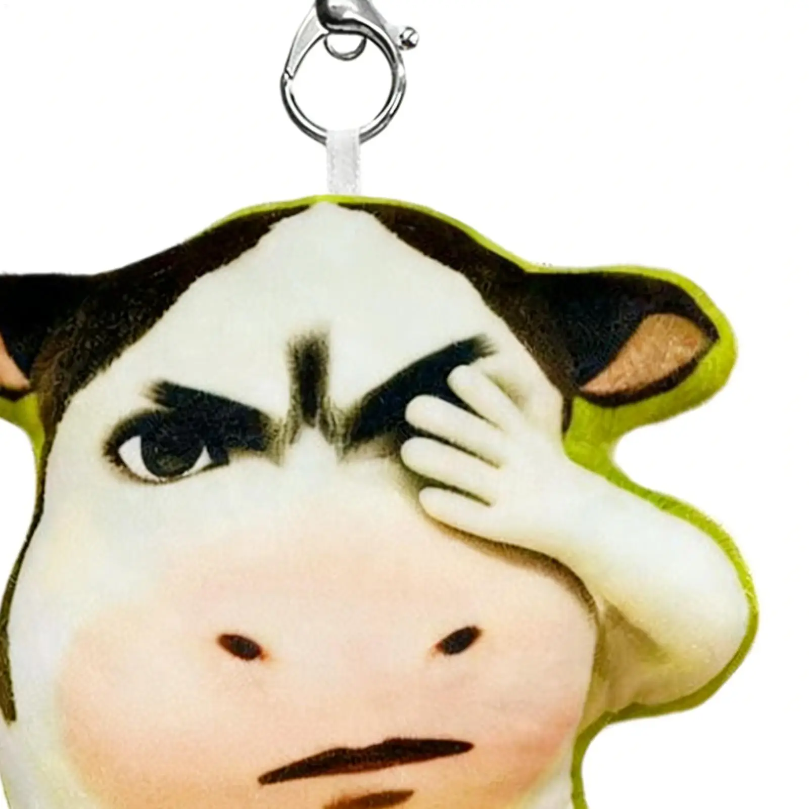 Portachiavi a forma di animale, divertente portachiavi a forma di bovino, ciondolo per borsa, portachiavi a forma di mucca imbottita per uomini, donne, ragazzi, ragazze, giovani, adolescenti, mariti, figli