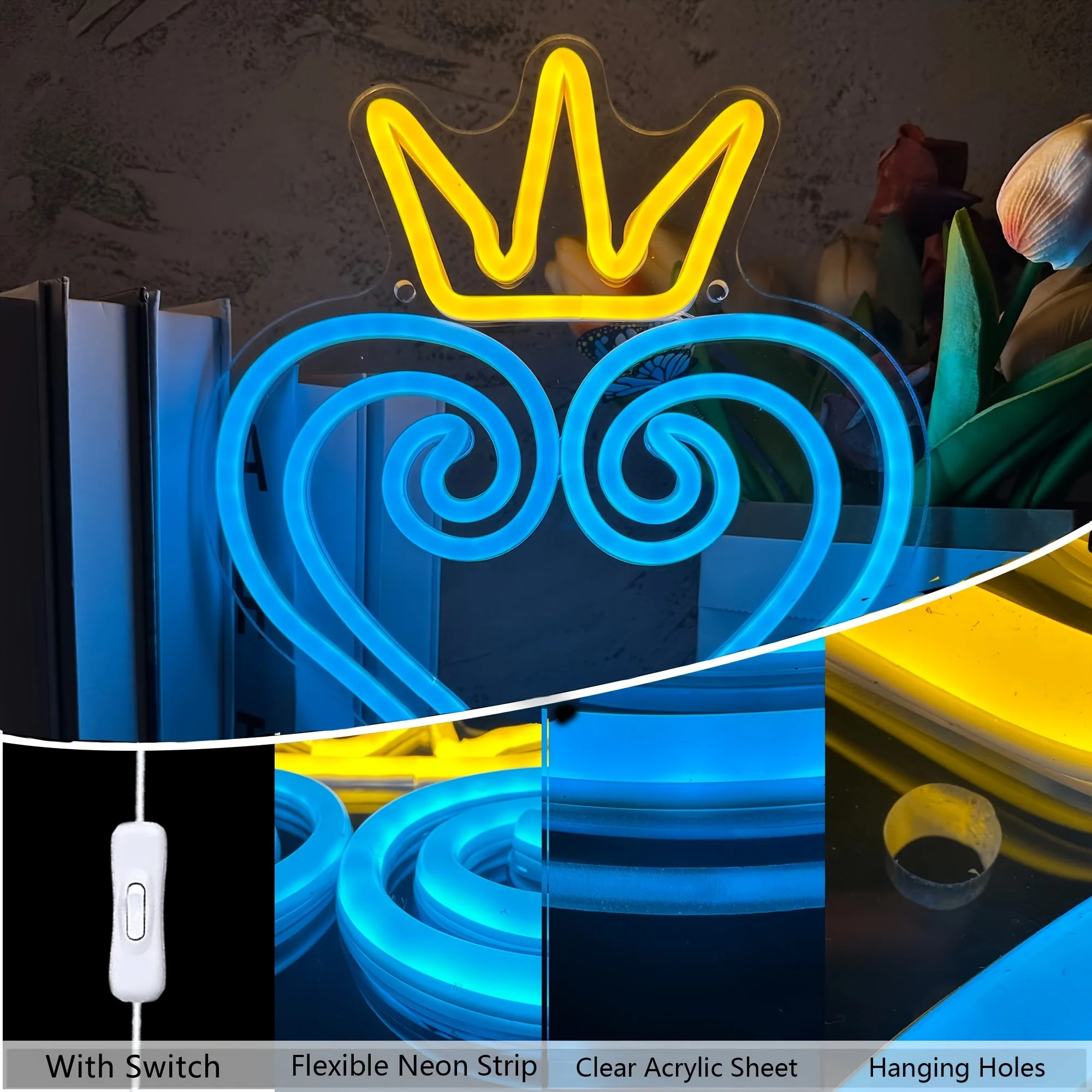 Neonowy Znak Królestwo LED, La – Home Decor Nearby recenzja i cena