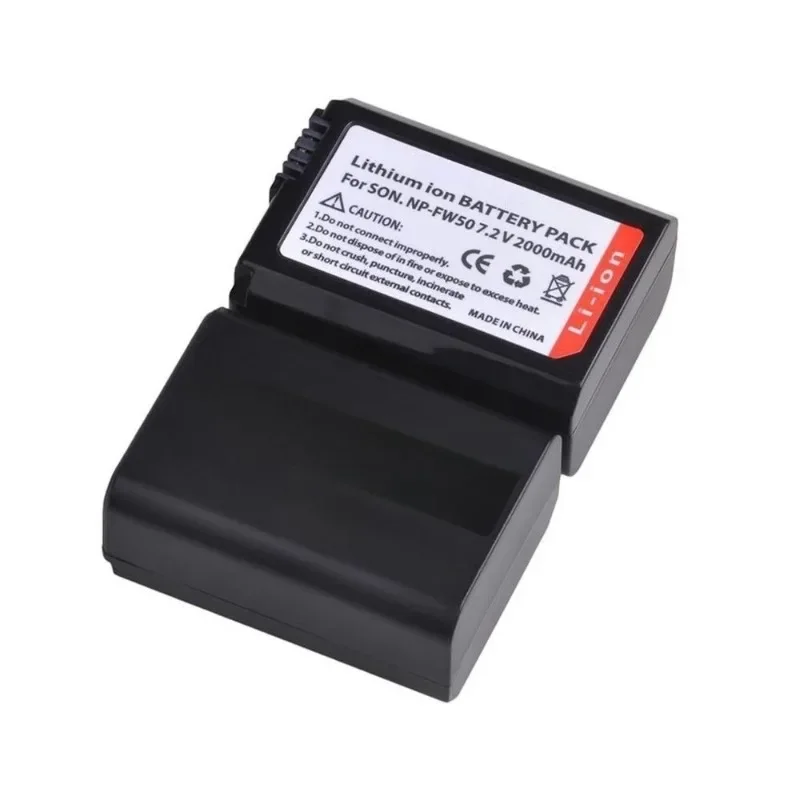 

2000mAh Camera Battery for Sony NP FW50 Battery+LED USB Dual Charger for Sony A7 A7II A7RII A7S A7S2 A7R A6000 A6400 A6300 A6500