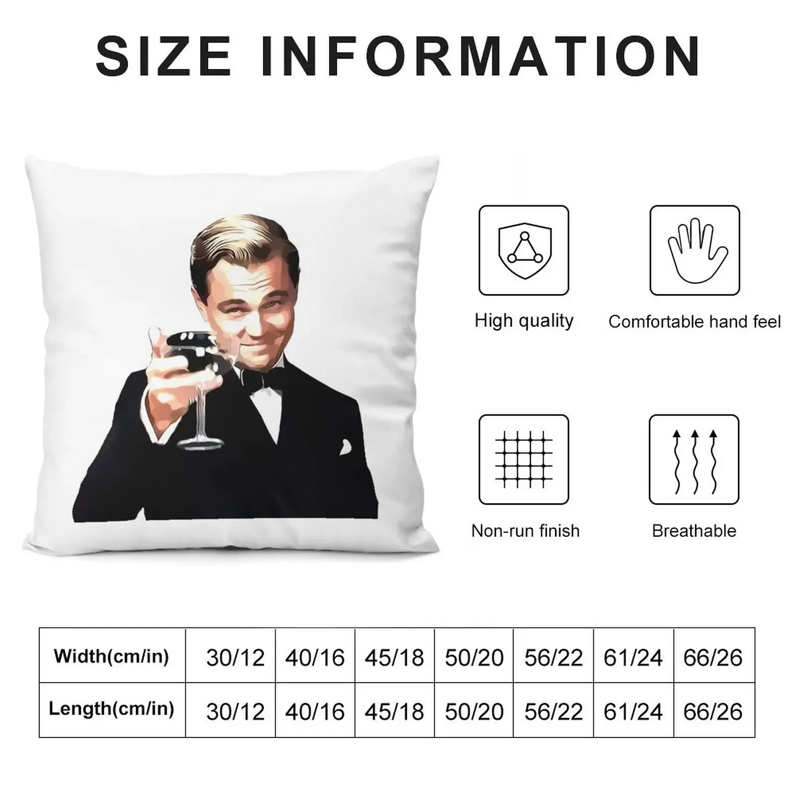 The Great Gatsby Leonardo Di Caprio Throw Pillow pillow cover luxury Bed pillowcases Cushion Cover Set pillow